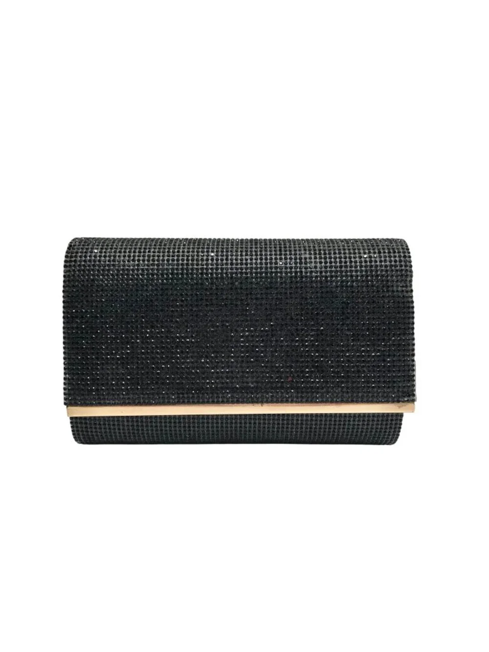 I.N.C. International Concepts Black Microstone Badazzled Caitlyn Clutch